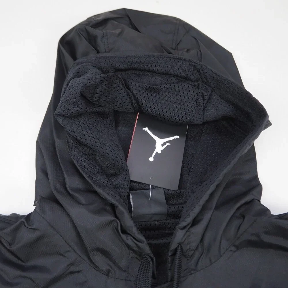 Nike Air Jordan Retro 1 Woven Jacket Black Red Men Basketball - Picture 3 of 11